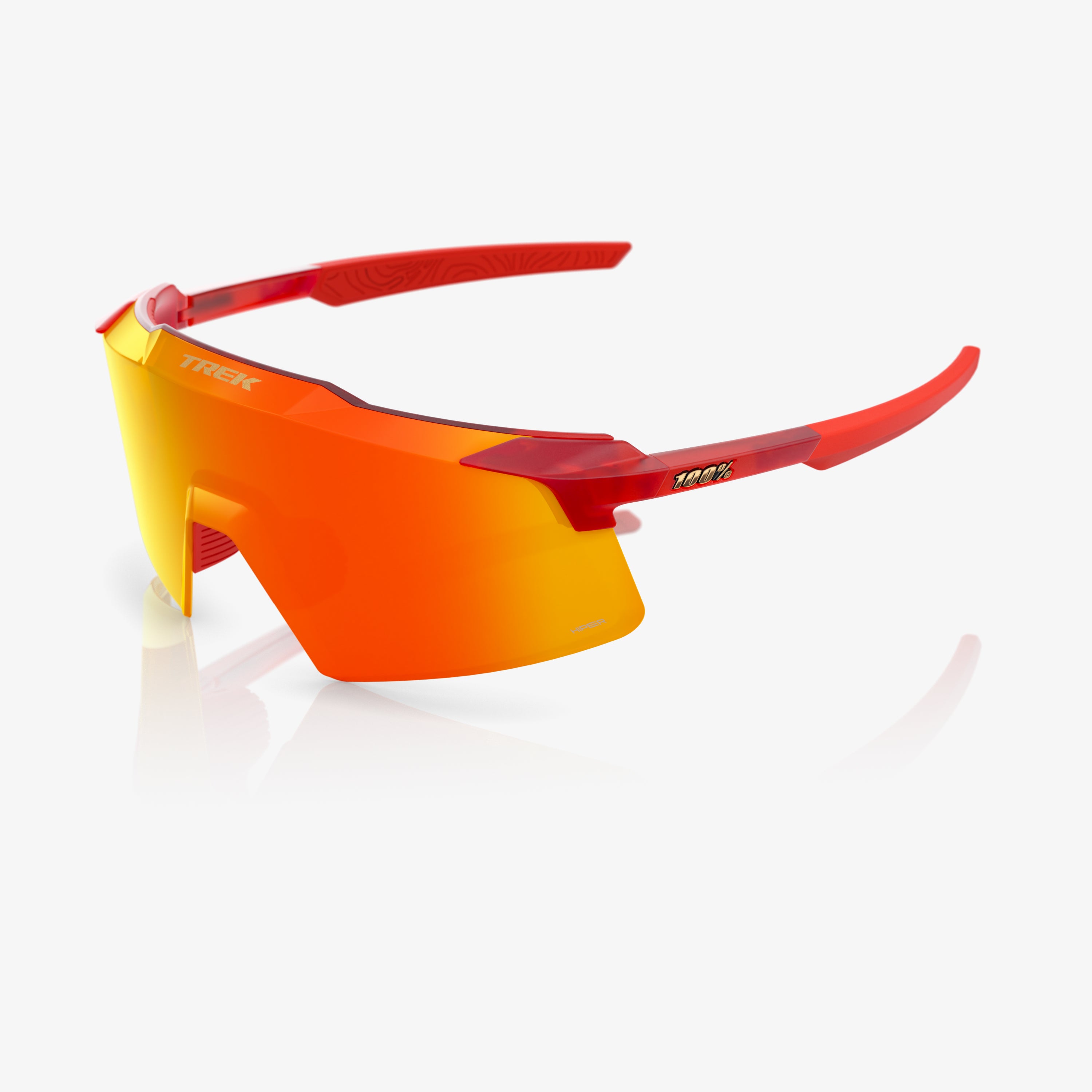 TREK TFR AEROCRAFT Translucent Matte Red HiPER Red Mirror Lens