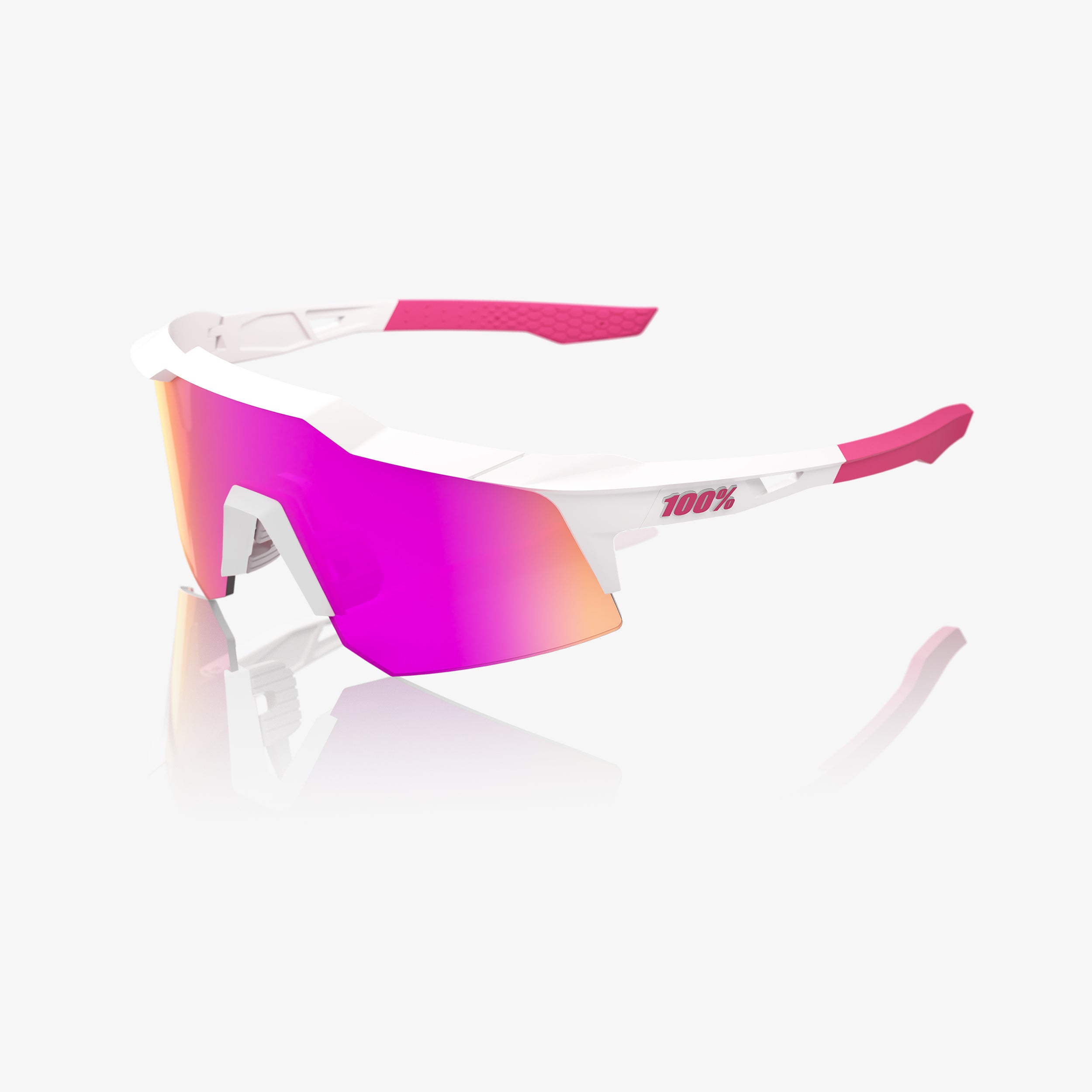 SPEEDCRAFT XS - Matte White/Pink - HiPER Vital Pink Mirror