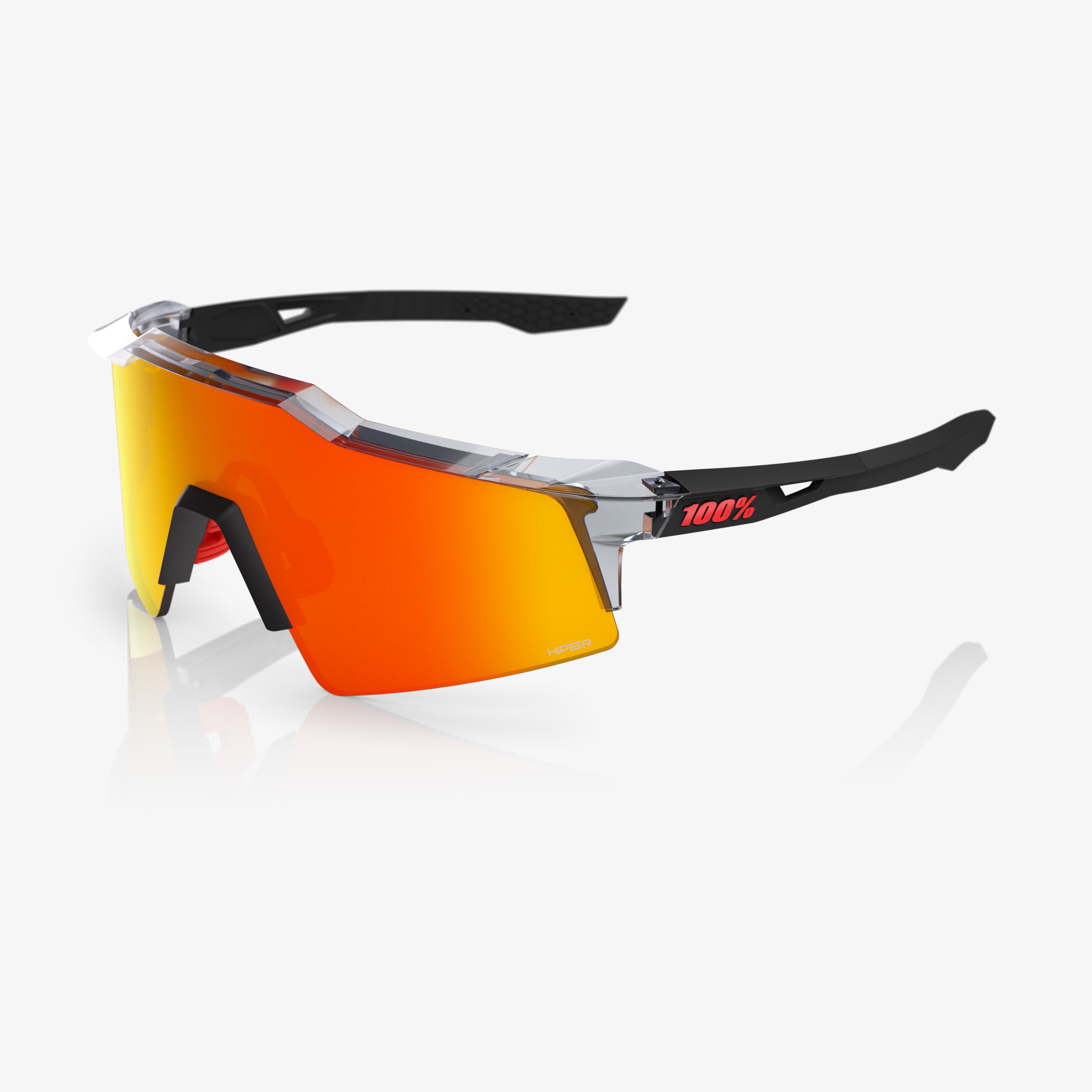 SPEEDCRAFT SL Polished Translucent Grey & Matte Black HiPER Red Mirror Lens